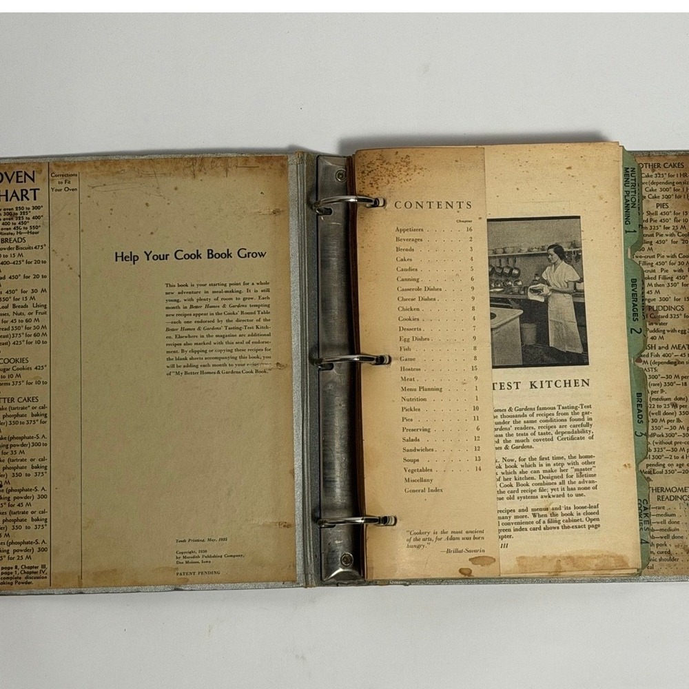Vintage Better Homes and Gardens Cookbook – 1935, 10th Edition Collectible - Picture 3 of 9